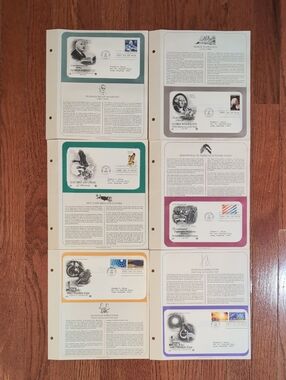 USPS January - April 1982 USPS April Cover Stamp Letter + Inserts